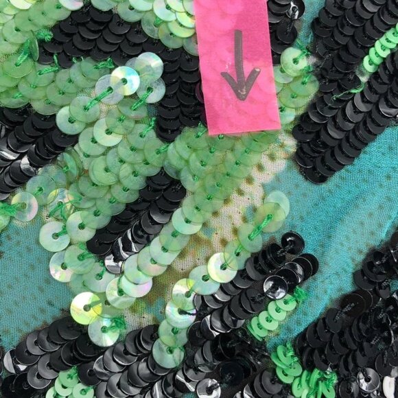 Marciano Animalesque Glow Sequin Cutout Halter Neck V-neck Mini Dress size  XS - Picture 13 of 16